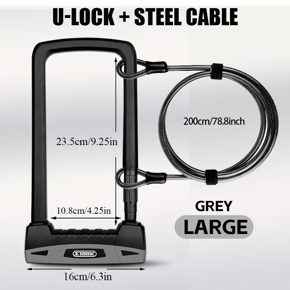 ETOOK Heavy Duty 20T Bicycle U - lock - The Wright Bikes